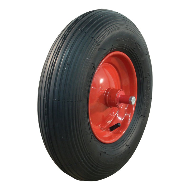 pneu + roue 4.80/4.00-8 2.50Ax8 ET0 NL136mm métal S-2301 Rouge