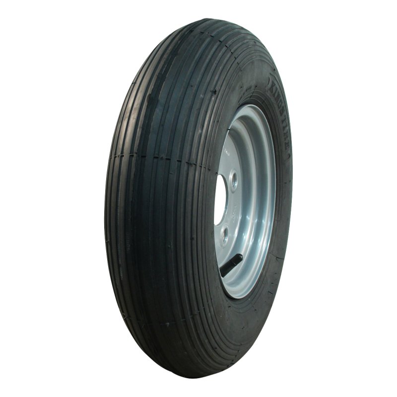 pneu + roue 4.80/4.00-8 2.50Ax8H2 ET-2 60/100/4 métal S-2301 gris argent