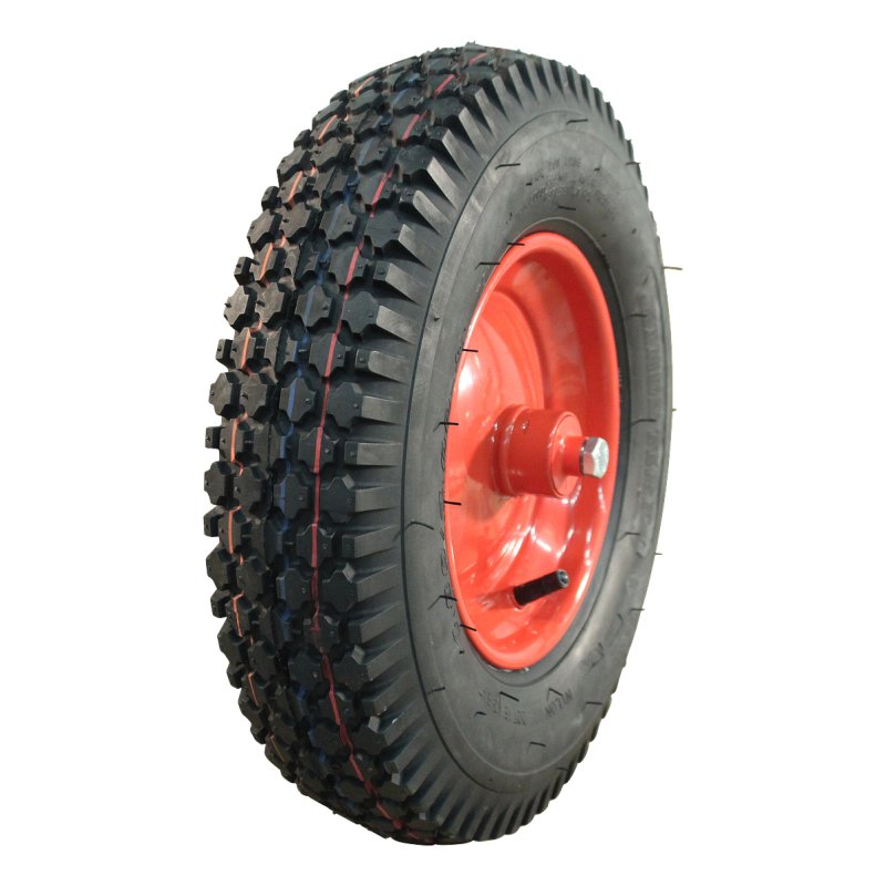 pneu + roue 4.80/4.00-8 2.50Ax8 ET0 NL96mm métal V-6602 Rouge 120mm