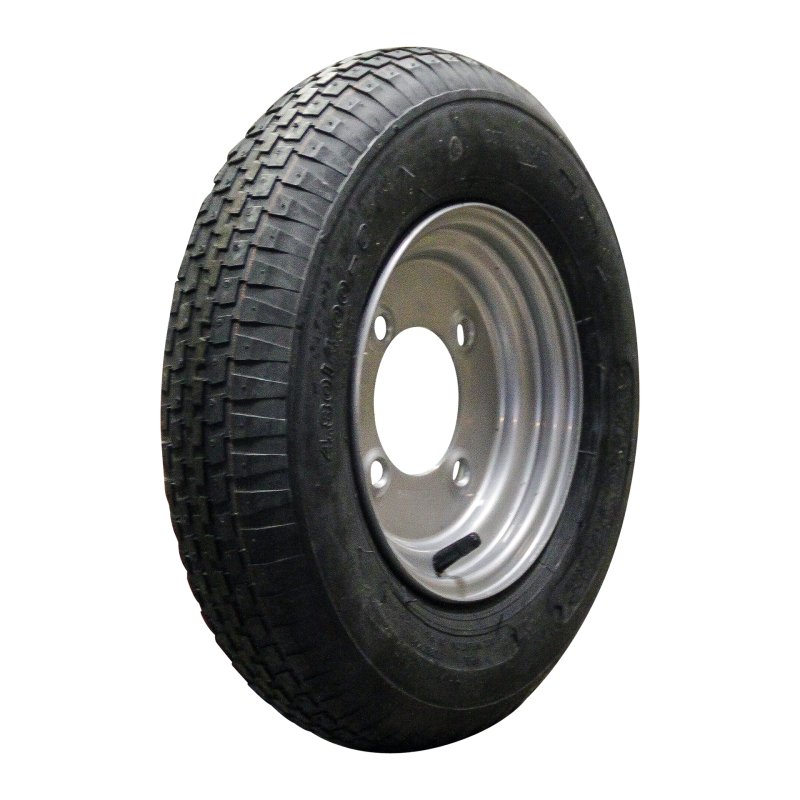 pneu + roue 4.80/4.00-8 2.50Ax8H2 ET-2 85/115/4 métal V-6635 gris argent