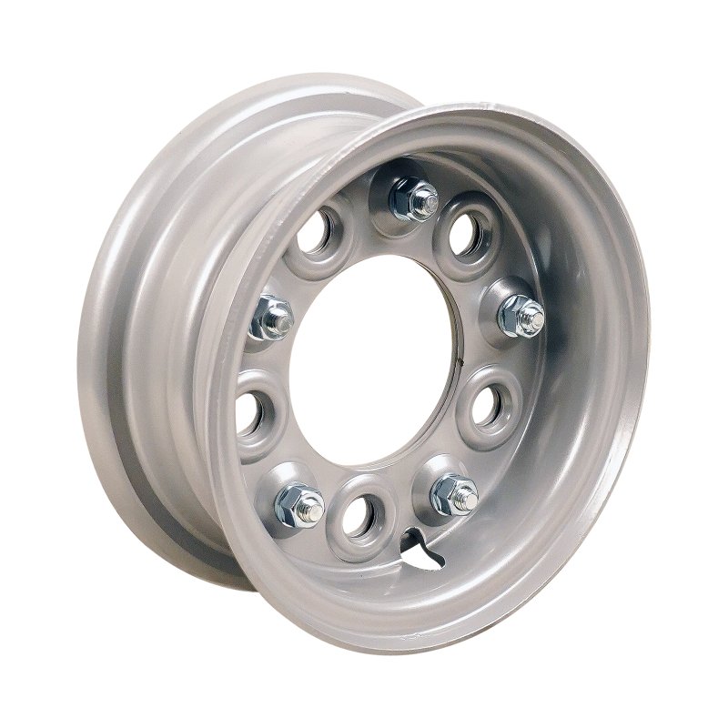 pneu + roue 5.00-8 3.00D-8 ET0 94/140/5 métal HF-214 gris argent