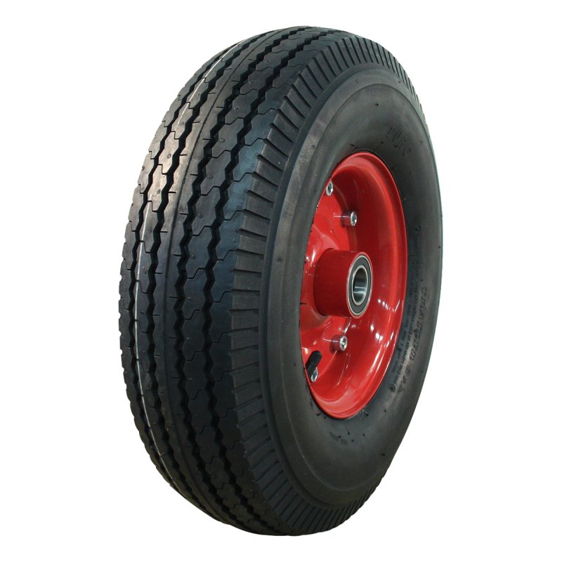 pneu + roue 5.00-8 3.00D-8 ET0 NL100mm métal HF-214 Rouge