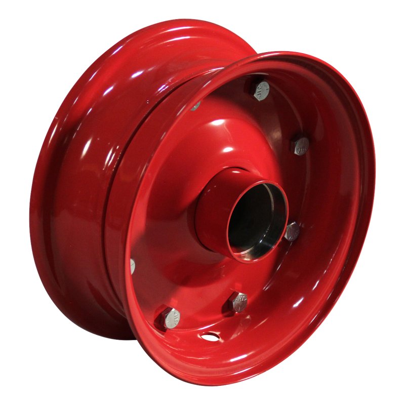 pneu + roue 5.00-8 3.00D-8 ET0 NL100mm métal HF-214 Rouge