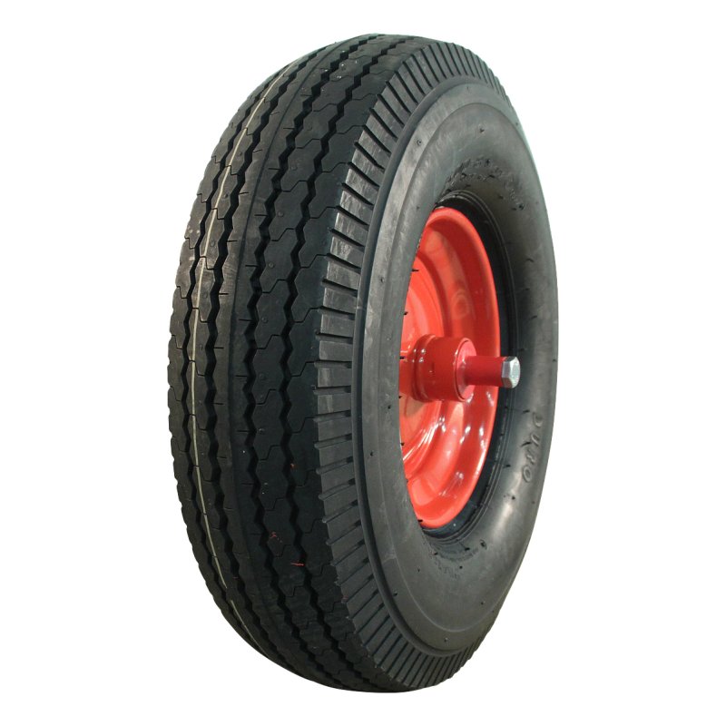 pneu + roue 5.00-8 2.50Ax8 ET0 NL96mm métal HF-214 Rouge 150mm