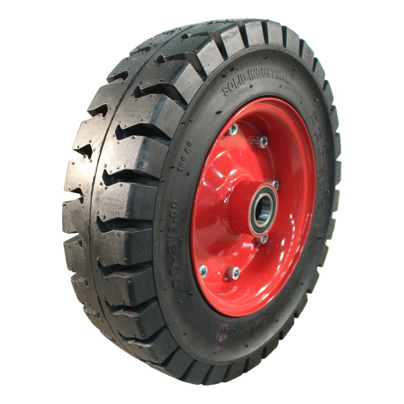 massif pneu + roue 4.00-8 Forza F1 ET0 métal Rouge
