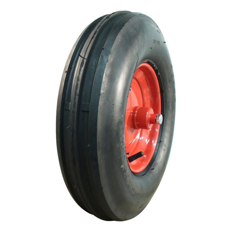 pneu + roue 4.80/4.00-8 2.50Ax8 ET0 NL96mm métal V-8502 Rouge 120mm