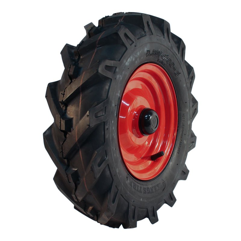 pneu + roue 4.80/4.00-8 (122/90-8) 3.00Dx8H2 ET0 NL96mm métal V-8501 gris