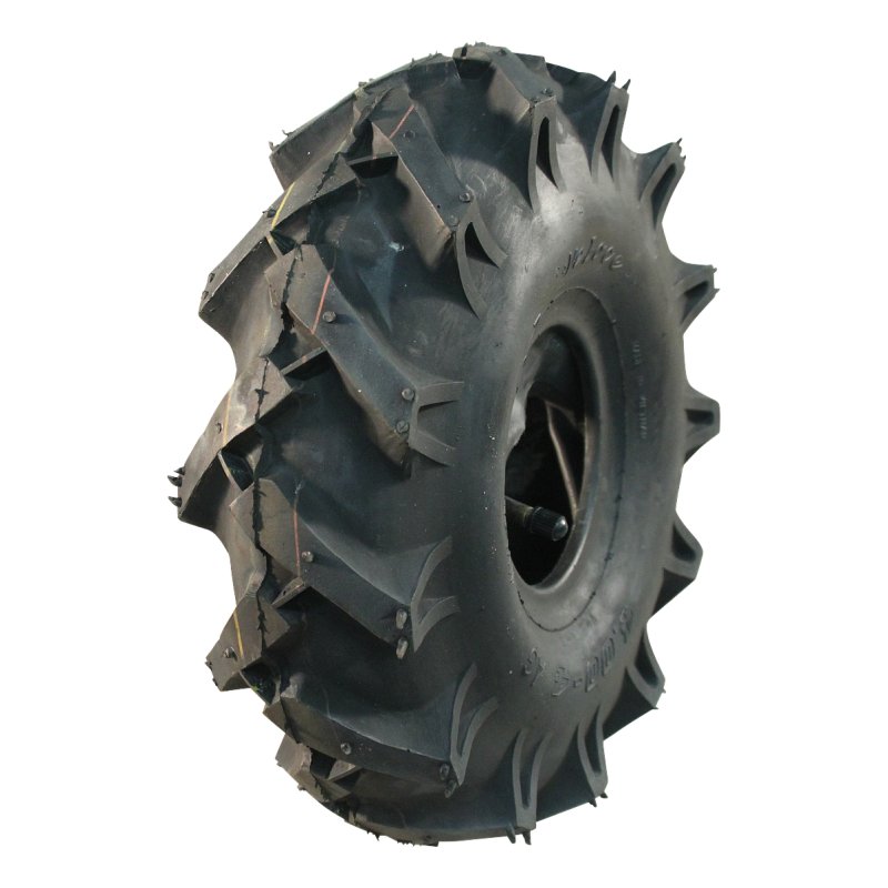 pneu + roue 5.00-10 3.50Bx10H2 ET-2.1 60/100/4 métal V-8803 gris argent