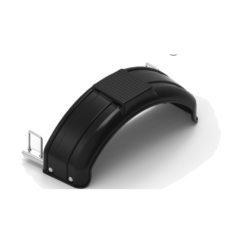 garde-boue 1 essieu simple plastique 186,5mm x 634mm modèle angulaire