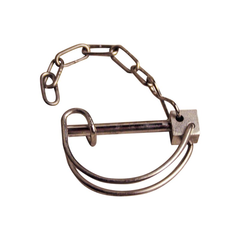 goupille avec chaîne Ø7mmmm 69mm inox approprié pour Ifor Williams