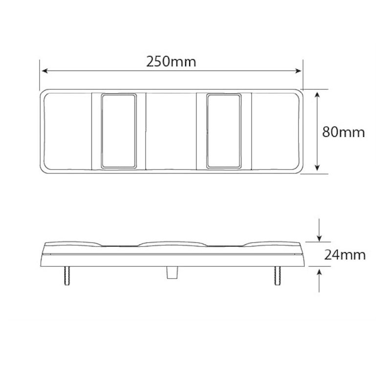 feu arrière LED câble 40cm câble universel à gauche et à droite (universel) 12/24V