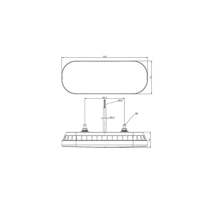 feu arrière LED 5 PIN's bajonet SuperSeal connector Baïonnette à 5 pôles avec connecteur SuperSeal universel à gauche et à droit
