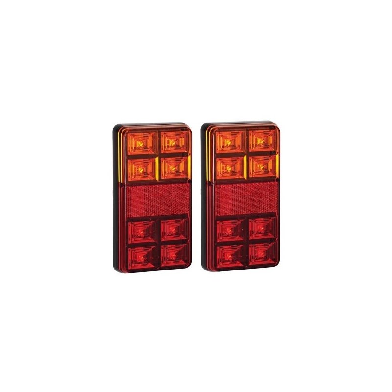 feu arrière LED 40cm câble 40cm câble universel universel 12 V (ensemble de 2 pièces)