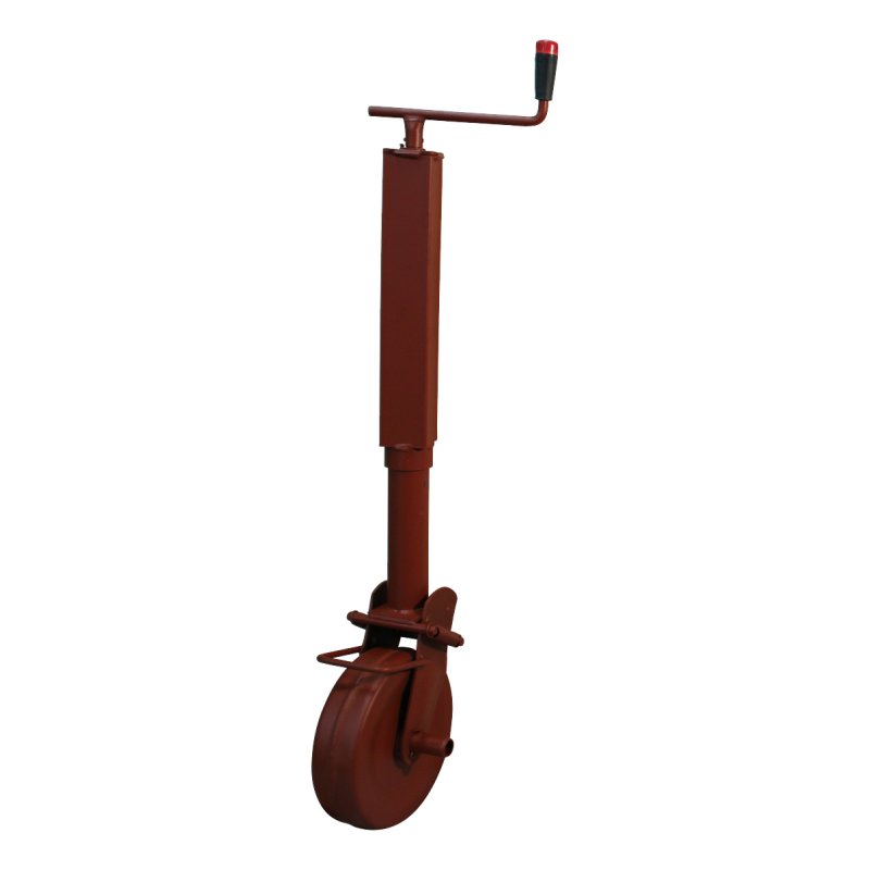 roues jockey, escamotable semi-automatique et blockage par ressort ⧄70mm roue acier peint au minium