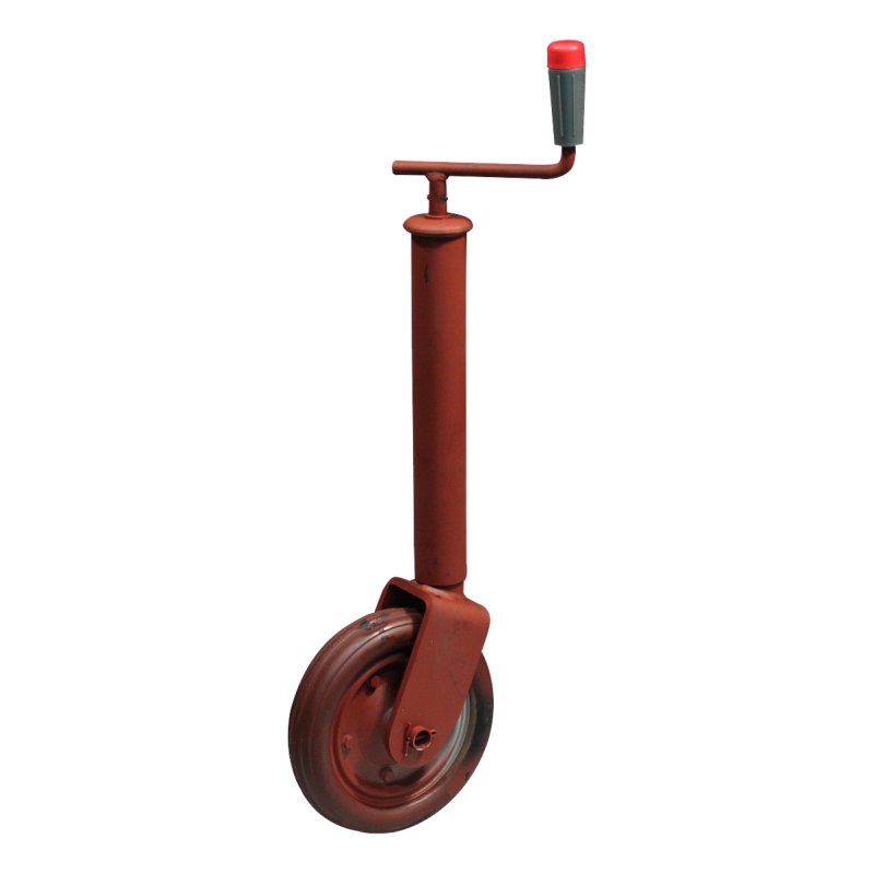 roues jockey, non pliable Ø48mm roue avec une bande de roulement en caoutchouc peint au minium