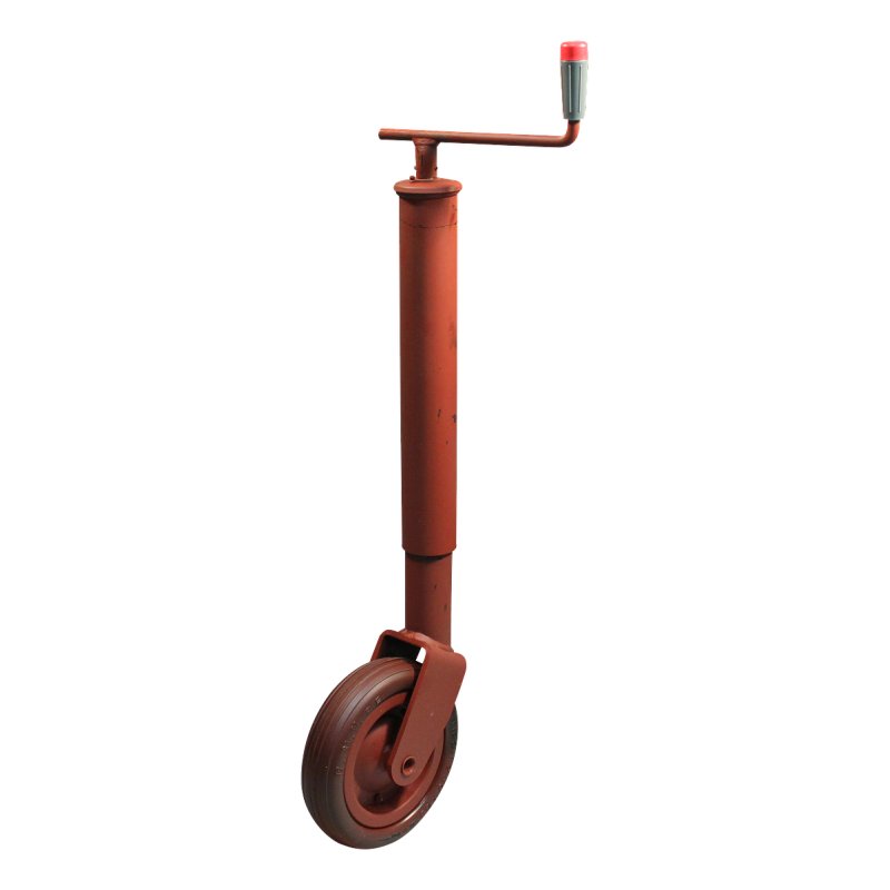 roues jockey, non pliable Ø70mm roue avec une bande de roulement en caoutchouc peint au minium