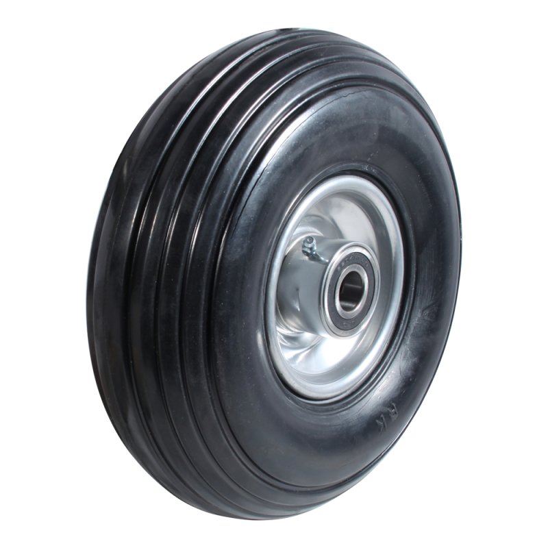 roue + pneu en caoutchouc solide 260mm serie 43 ᠆ roulement à billes