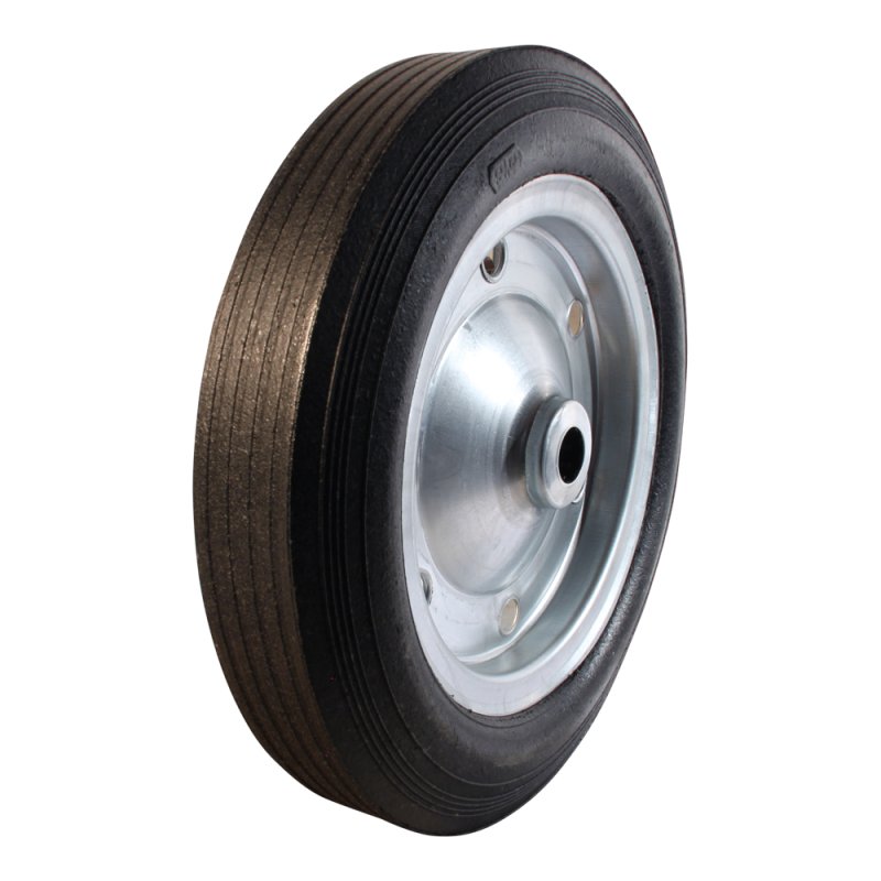 roue + pneu en caoutchouc solide 385mm serie 43 roulement à rouleaux