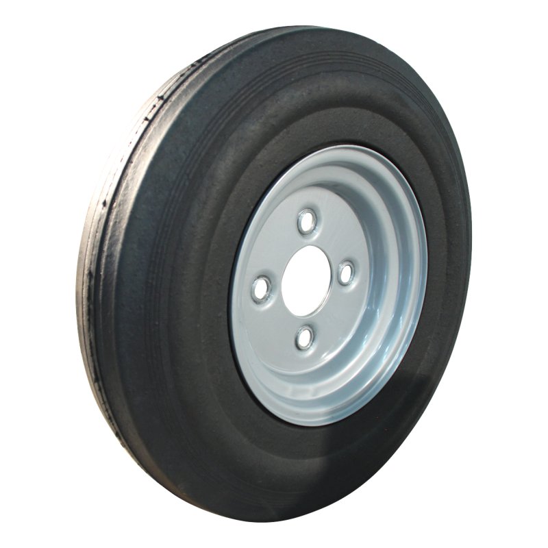 roue + pneu en caoutchouc solide 400mm serie 43 geen lager