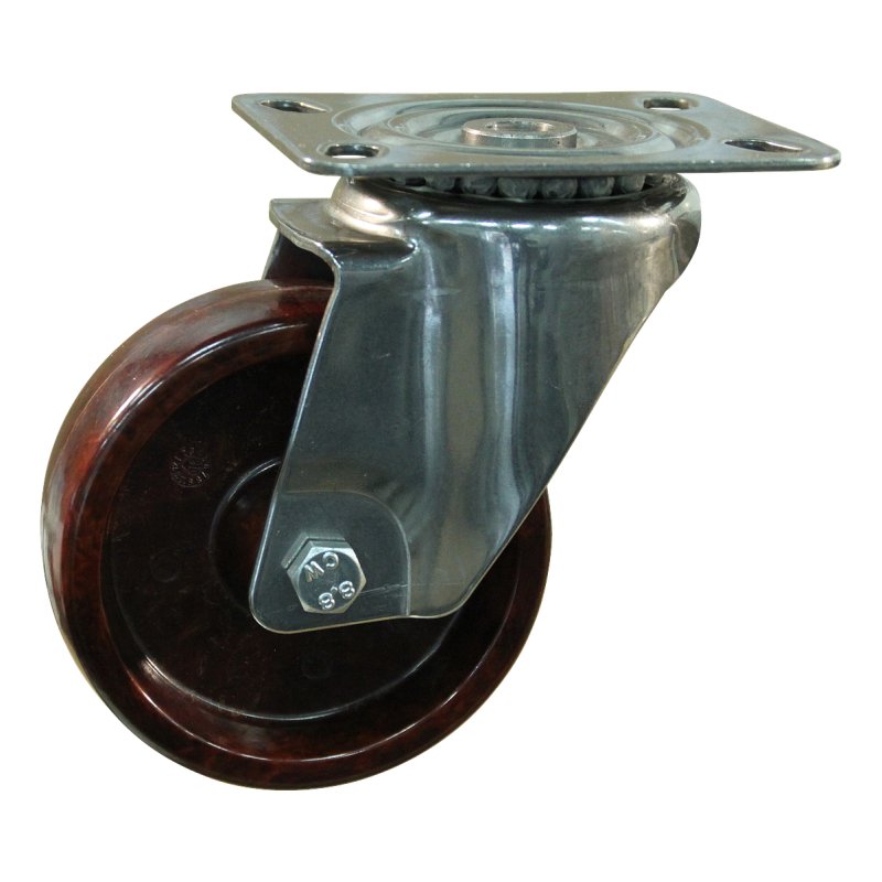 roulette pivotante 100mm serie 95 ᠆ 29 montage de la plaque palier lisse