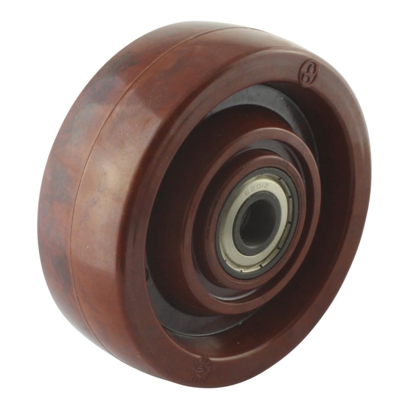 roulette pivotante 100mm trou pour boulon roulement à billes