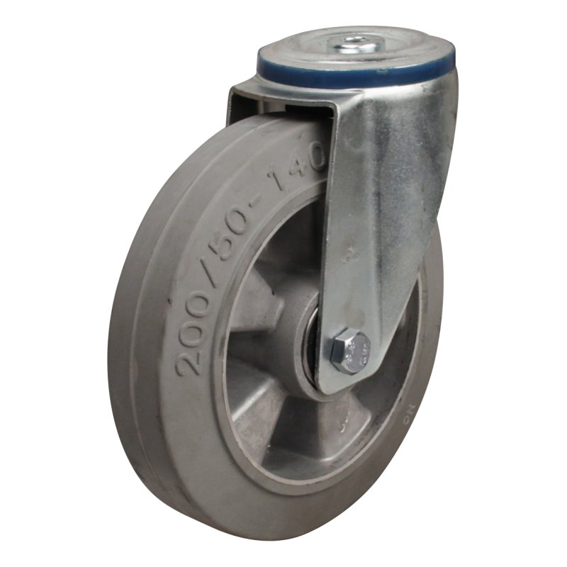 roulette pivotante 200mm serie 12 ᠆ 15 trou pour boulon roulement à billes