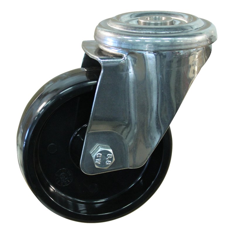 roulette pivotante 100mm serie 35 ᠆ 29 trou pour boulon palier lisse