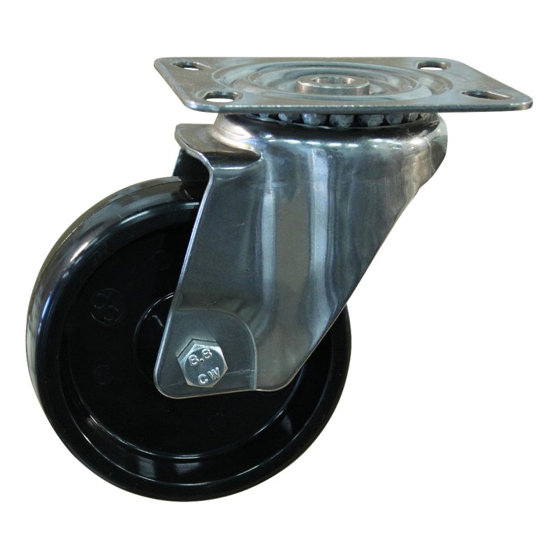 roulette pivotante 125mm serie 35 ᠆ 29 montage de la plaque palier lisse
