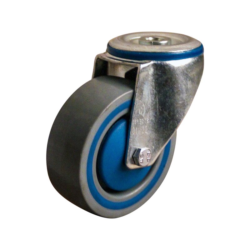roulette pivotante 100mm série 09 ᠆ 15 trou pour boulon roulement à billes