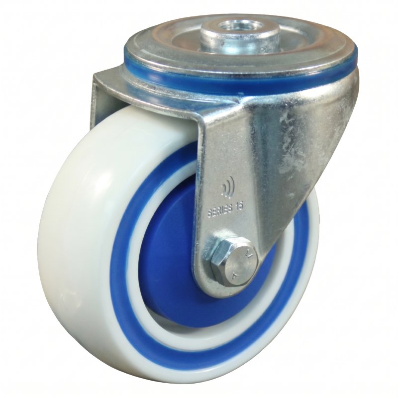 roulette pivotante 100mm série 09 ᠆ 15 trou pour boulon roulement à billes