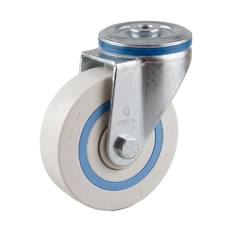 roulette pivotante 125mm série 09 ᠆ 15 trou pour boulon roulement à billes