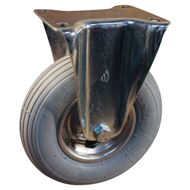 roue fixe 200x50 1.25x3.8 (200x50) ET0 NL60mm métal HF-207A gris argent 200mm 12 montage de la plaque roulement à rouleaux