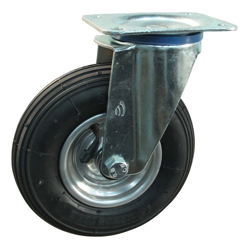 roulette pivotante 200x50 1.25x3.8 (200x50) ET0 NL60mm métal V-5501 gris argent 200mm 12 montage de la plaque roulement à roule