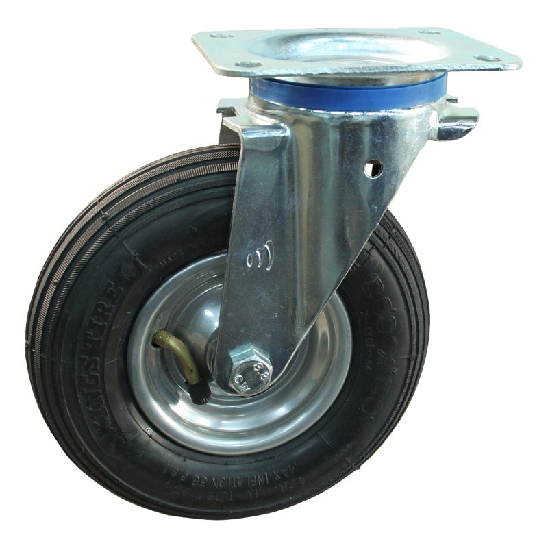 roulette pivotante 200x50 1.25x3.8 (200x50) ET0 NL60mm métal V-5501 gris argent 200mm 12 plaatbevestiging met uitsparing richti