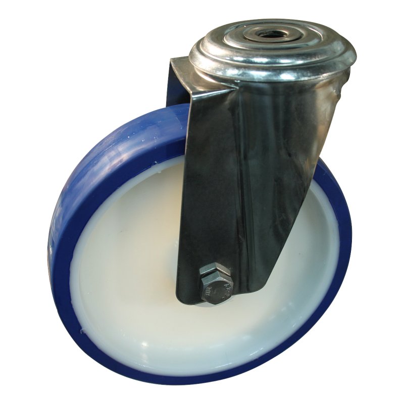 roulette pivotante 200mm série 27 ᠆ 30 trou pour boulon palier lisse