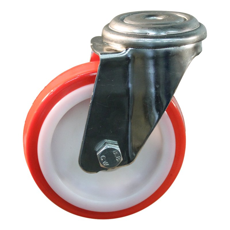 roulette pivotante 175mm série 27 ᠆ 31 trou pour boulon palier lisse