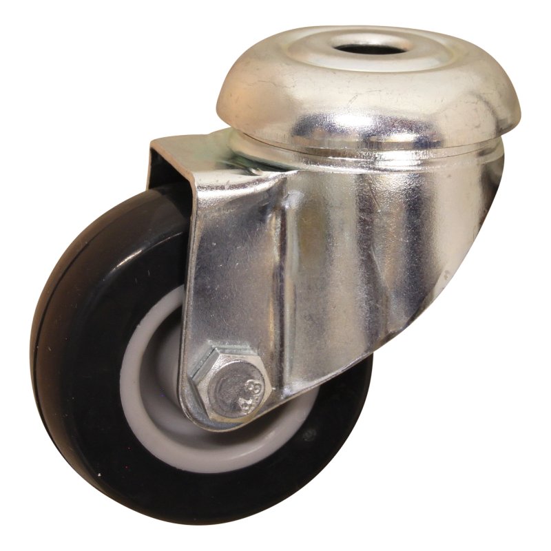 roulette pivotante 50mm série 68-44 trou pour boulon palier lisse