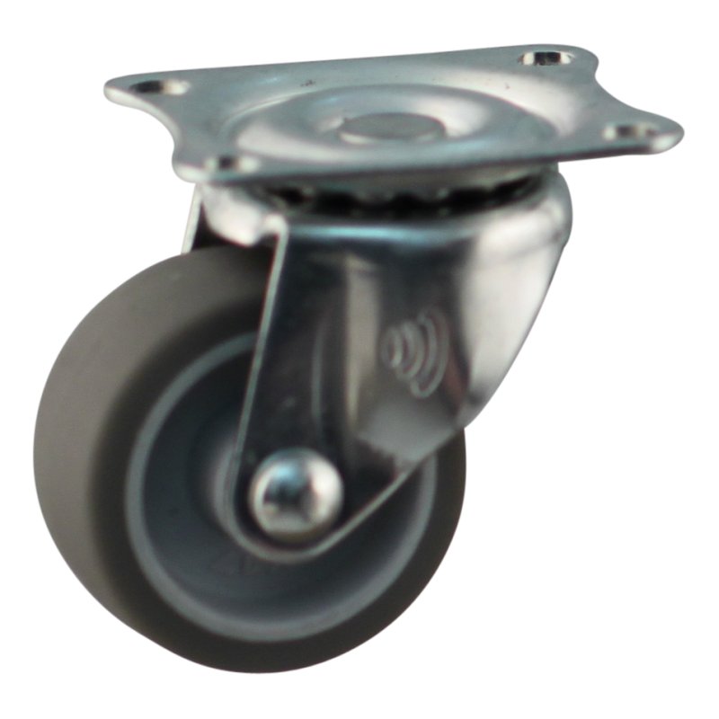 roulette pivotante 38mm série 68-44 montage de la plaque palier lisse