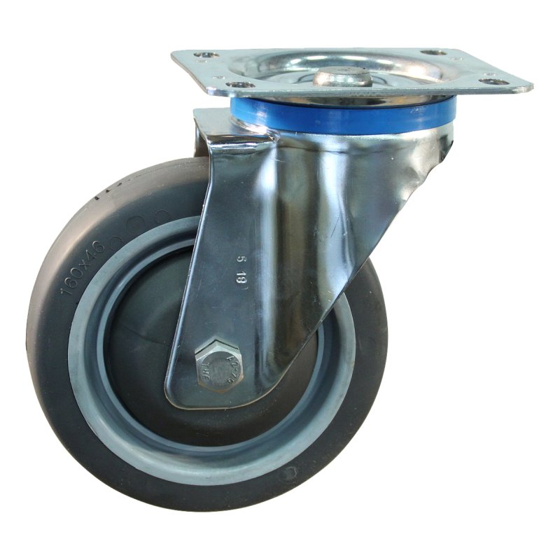roulette pivotante 160mm serie 19 ᠆ 31 montage de la plaque Roulement à billes en inox