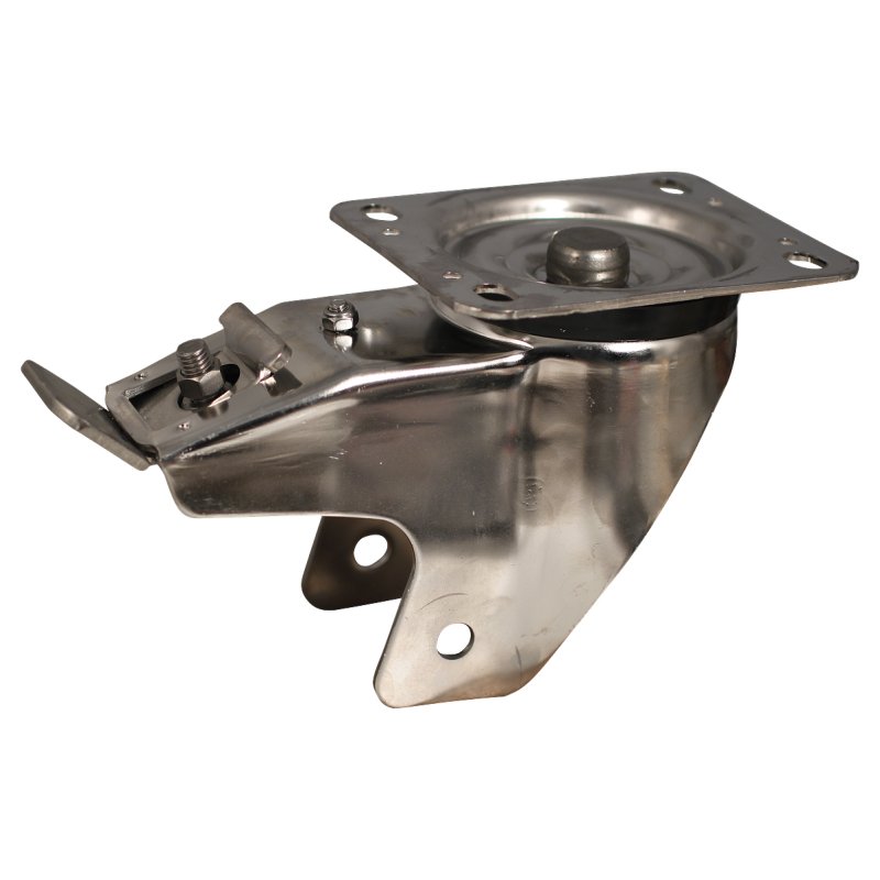 roulette pivotante avec frein 160mm serie 19 ᠆ 31 montage de la plaque Roulement à billes en inox