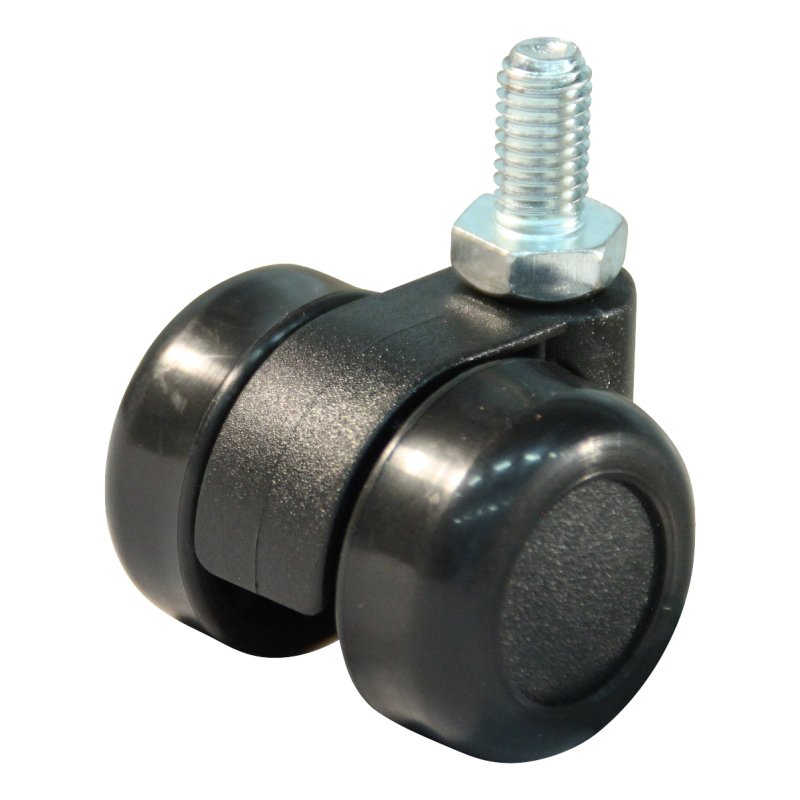 roulette pivotante 32mm série 65-73 draadstift M8 palier lisse