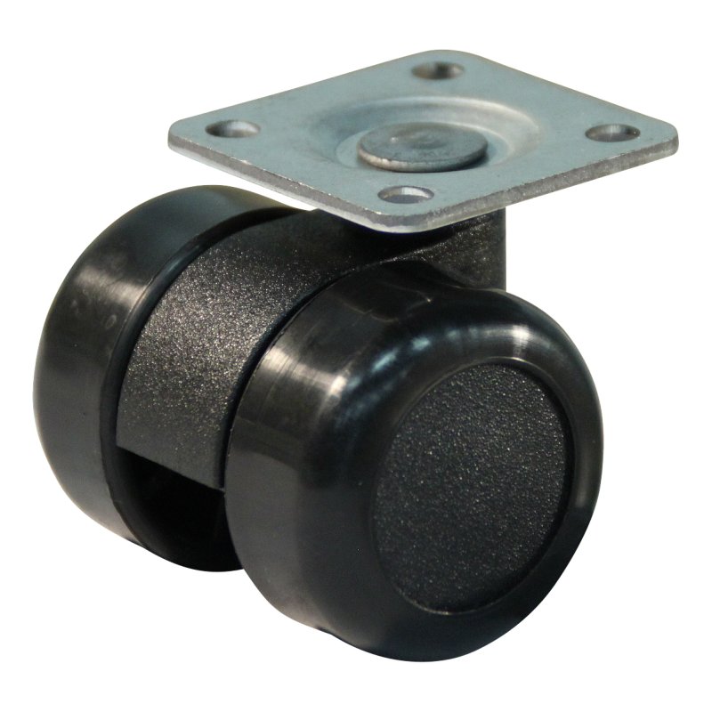 roulette pivotante 36mm série 65-73 montage de la plaque palier lisse