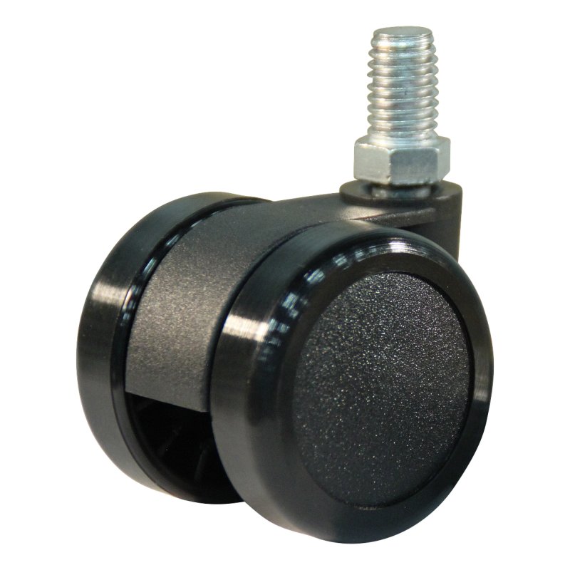 roulette pivotante 42mm série 65-73 draadstift M10 palier lisse