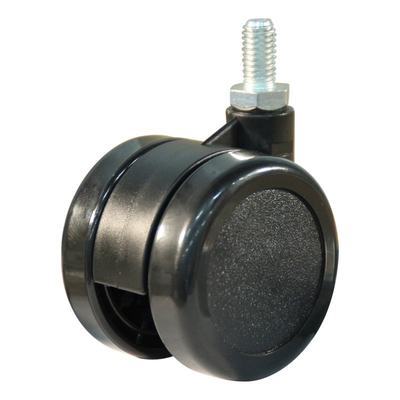 roulette pivotante 50mm série 65-73 draadstift M8 palier lisse