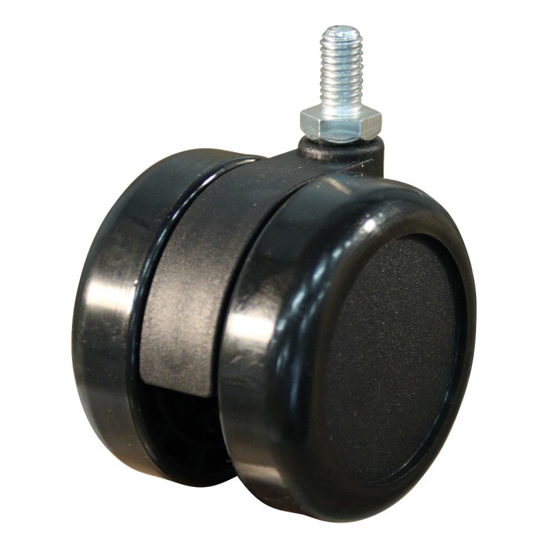 roulette pivotante 60mm série 65-73 draadstift M8 palier lisse
