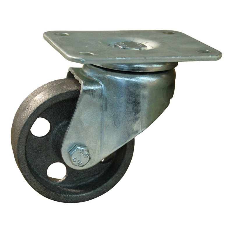 roulette pivotante 80mm serie 45 ᠆ 19 montage de la plaque palier lisse