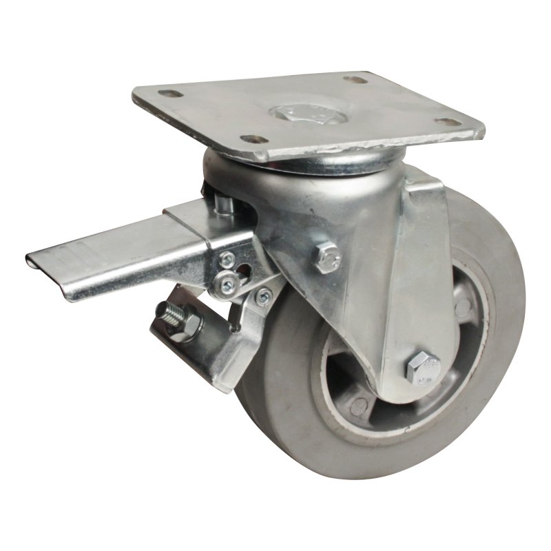 roulette pivotante avec frein 160mm serie 12 ᠆ 19 montage de la plaque roulement à billes
