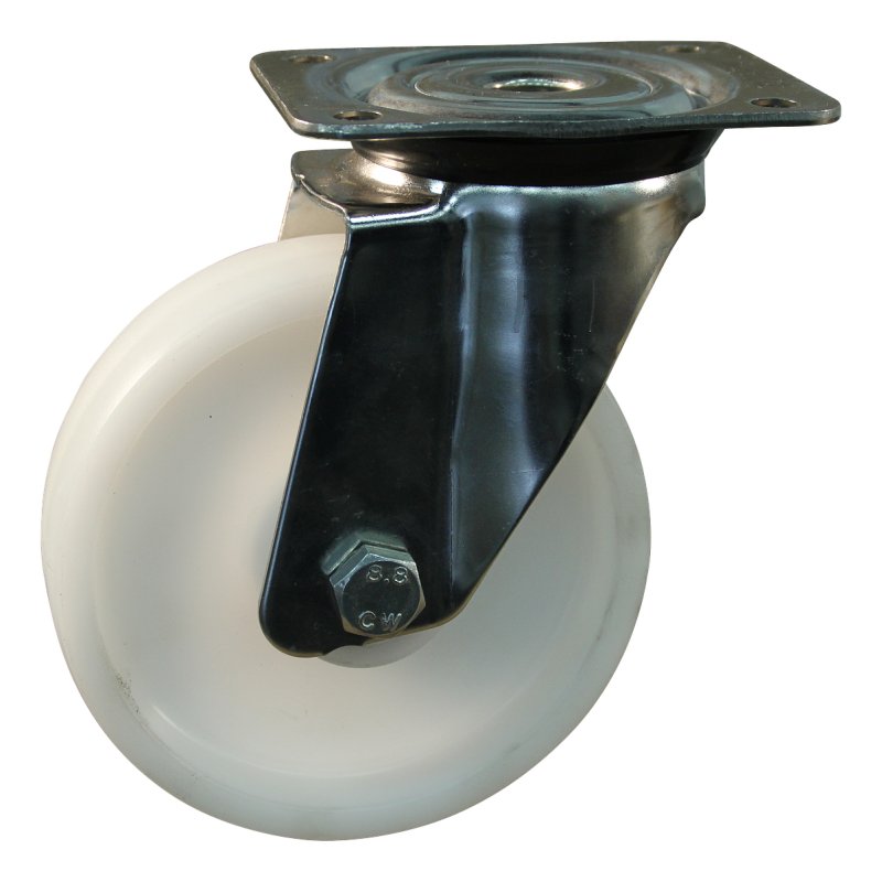 roulette pivotante 125mm serie 34 ᠆ 31 montage de la plaque roulement à aiguilles éxécution inox