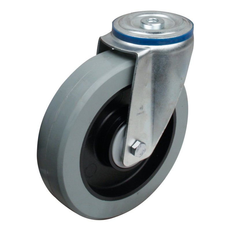 roulette pivotante 200mm série 14 ᠆ 15 trou pour boulon roulement à billes