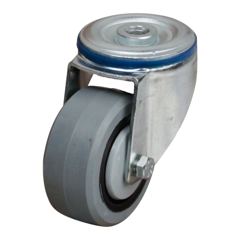 roulette pivotante 80mm série 14 ᠆ 15 trou pour boulon roulement à billes
